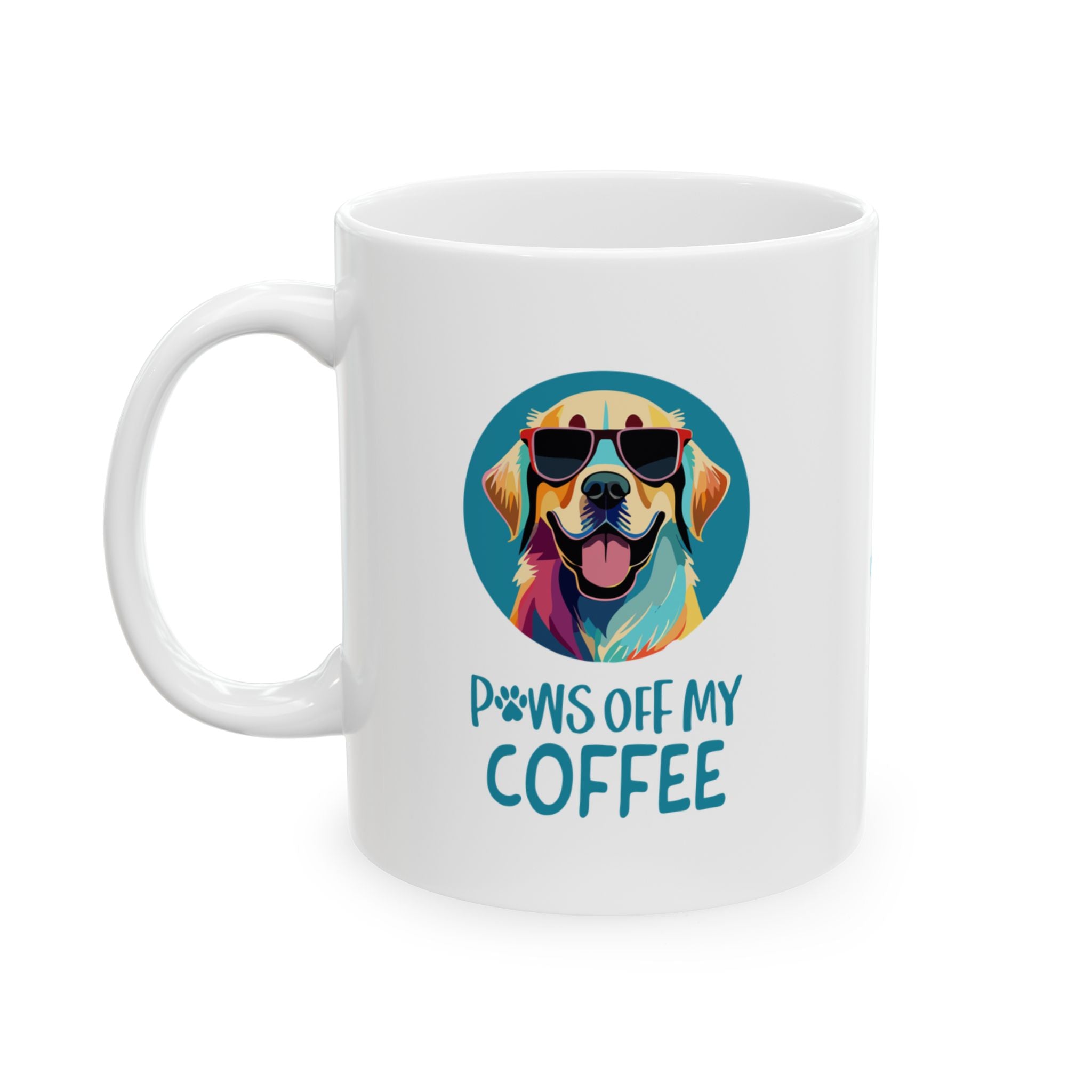 Lab Paws Off My Coffee - Ceramic Mug