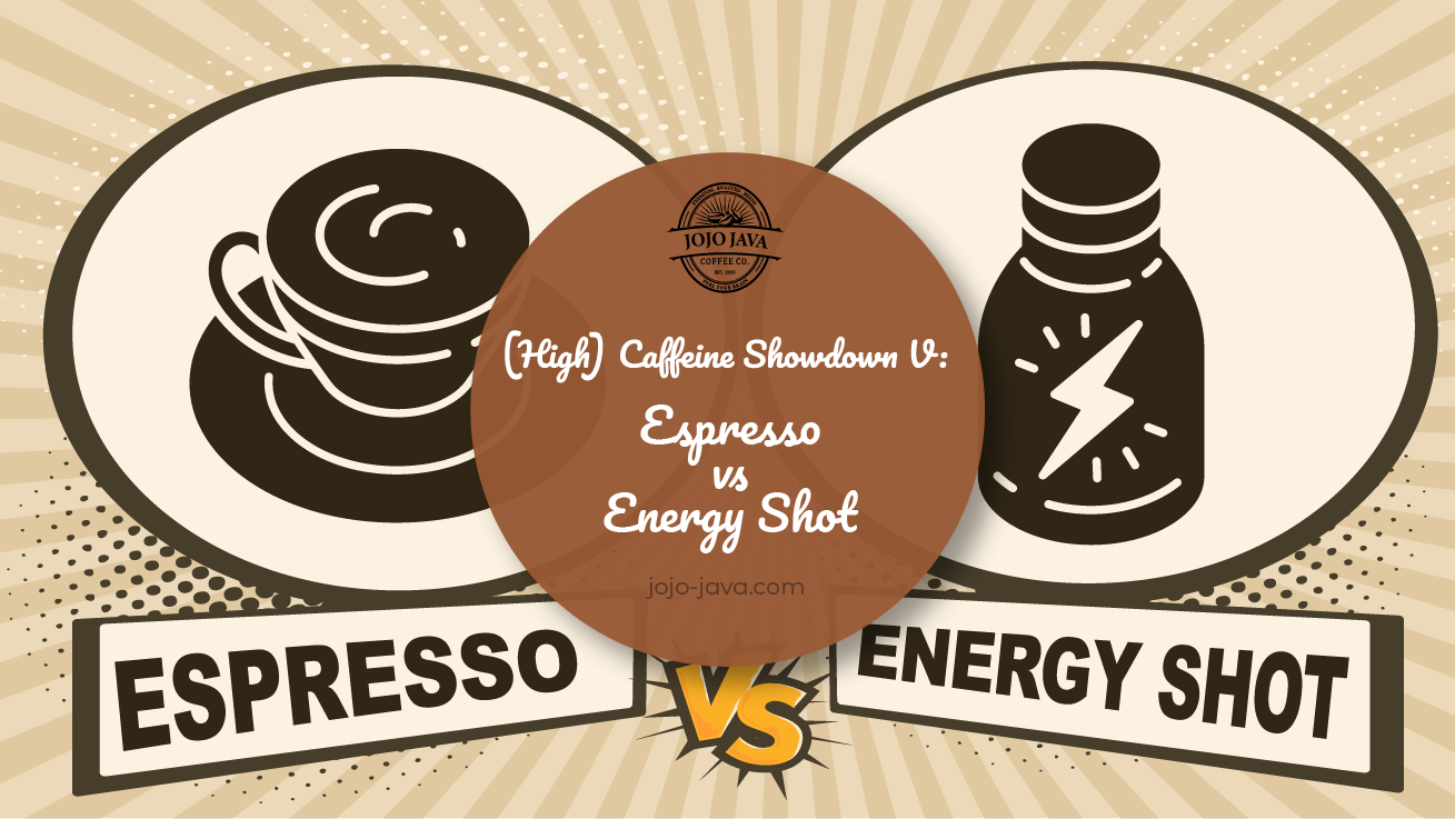 “High” Caffeine Showdown V: Espresso vs. Energy Shots JOJO JAVA