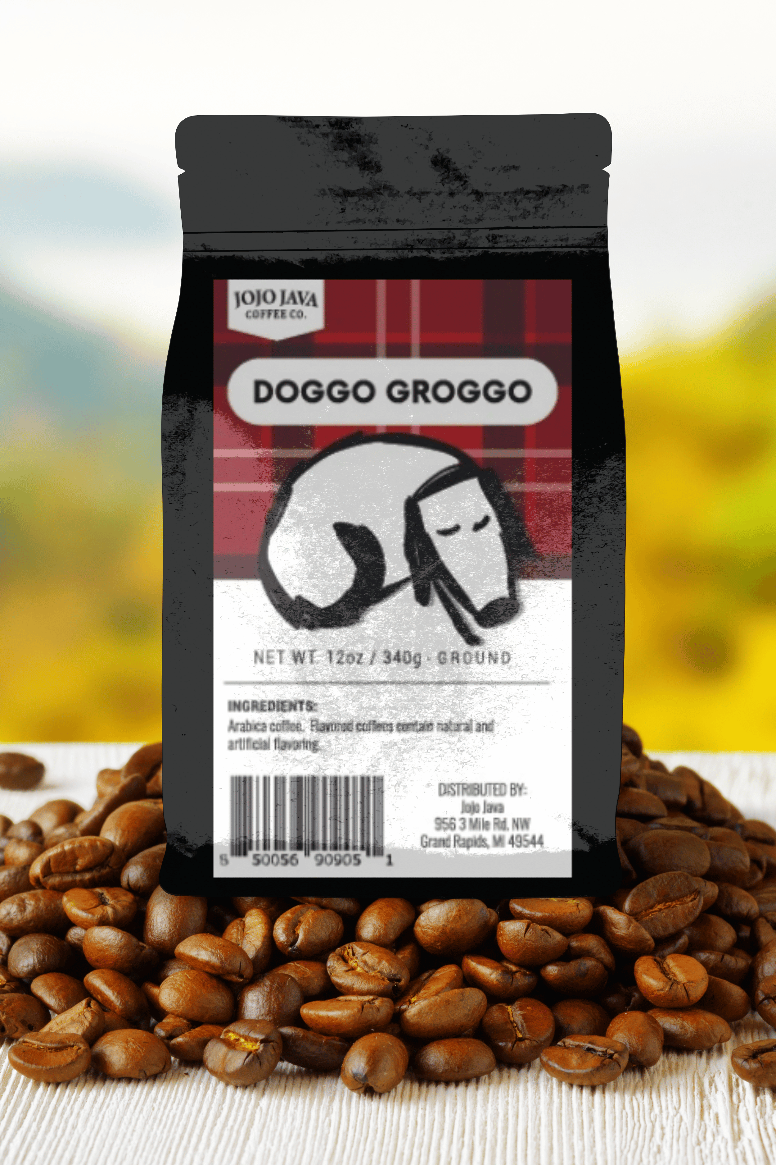 Doggo Groggo | Arabica Roast Ground Coffee JOJO JAVA