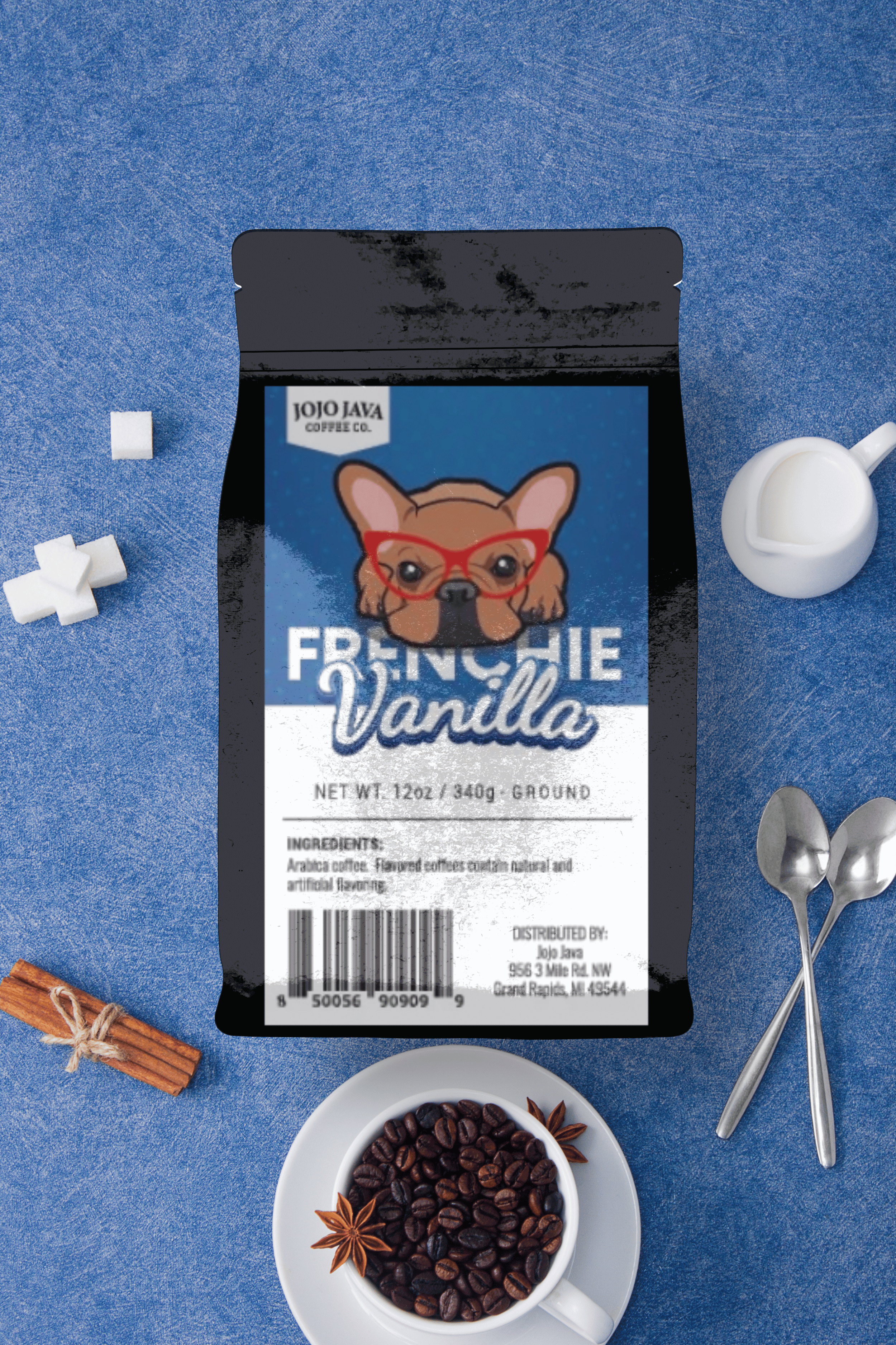 Frenchie Vanilla | Arabica Roast Ground Coffee JOJO JAVA