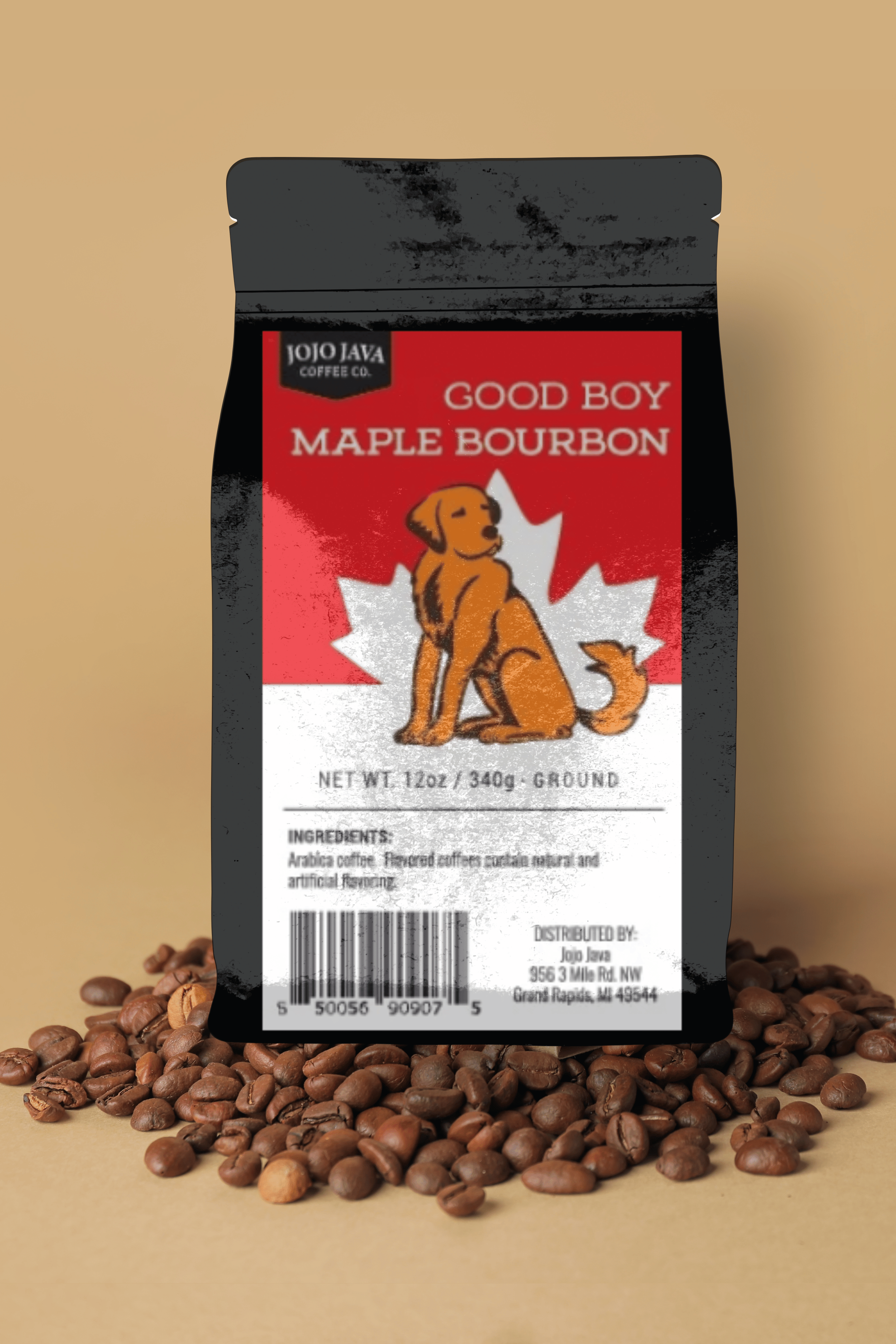 Good Boy Maple Bourbon - Arabica Roast Ground Coffee JOJO JAVA