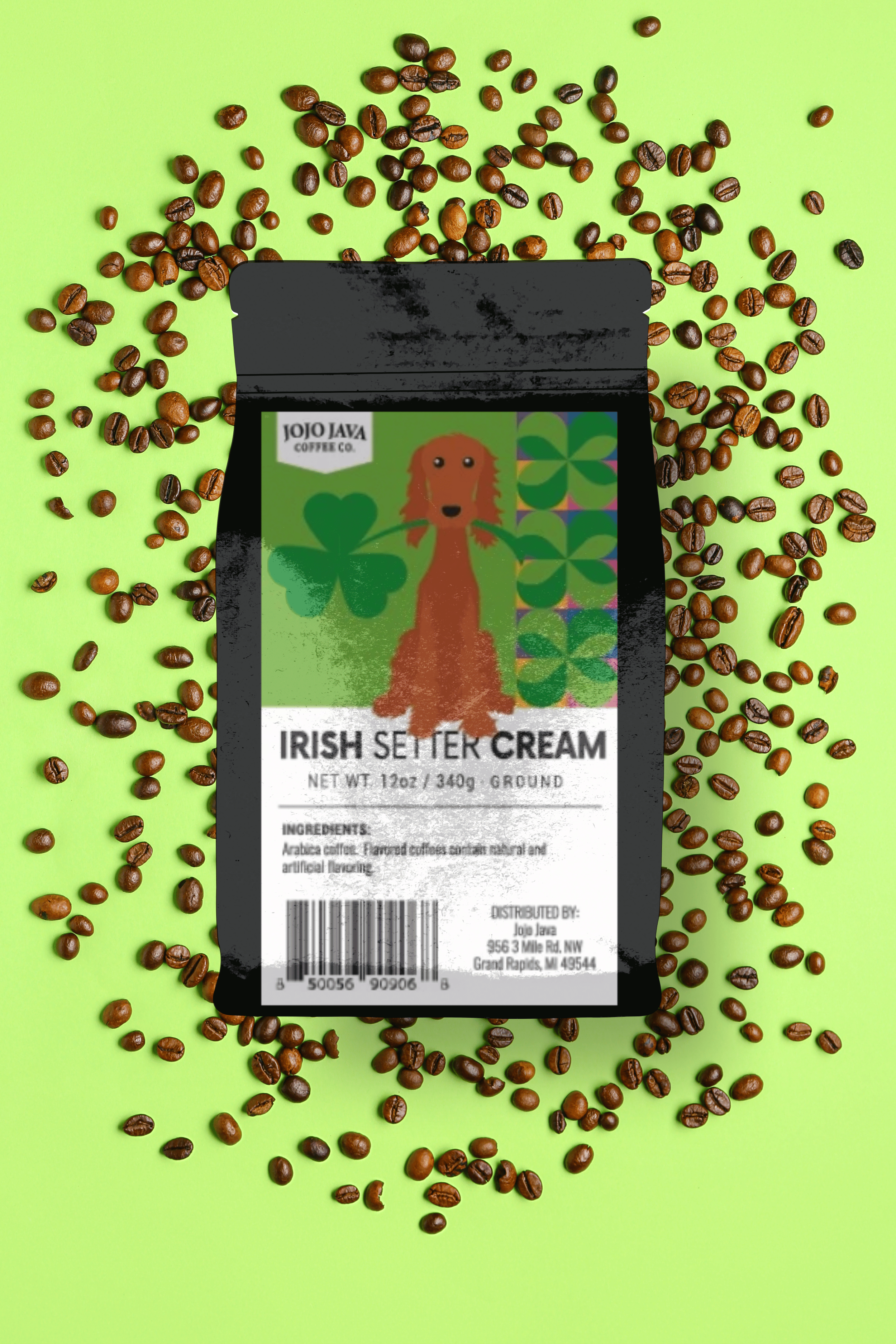 Irish Setter Cream - Arabica Roast Ground Coffee JOJO JAVA