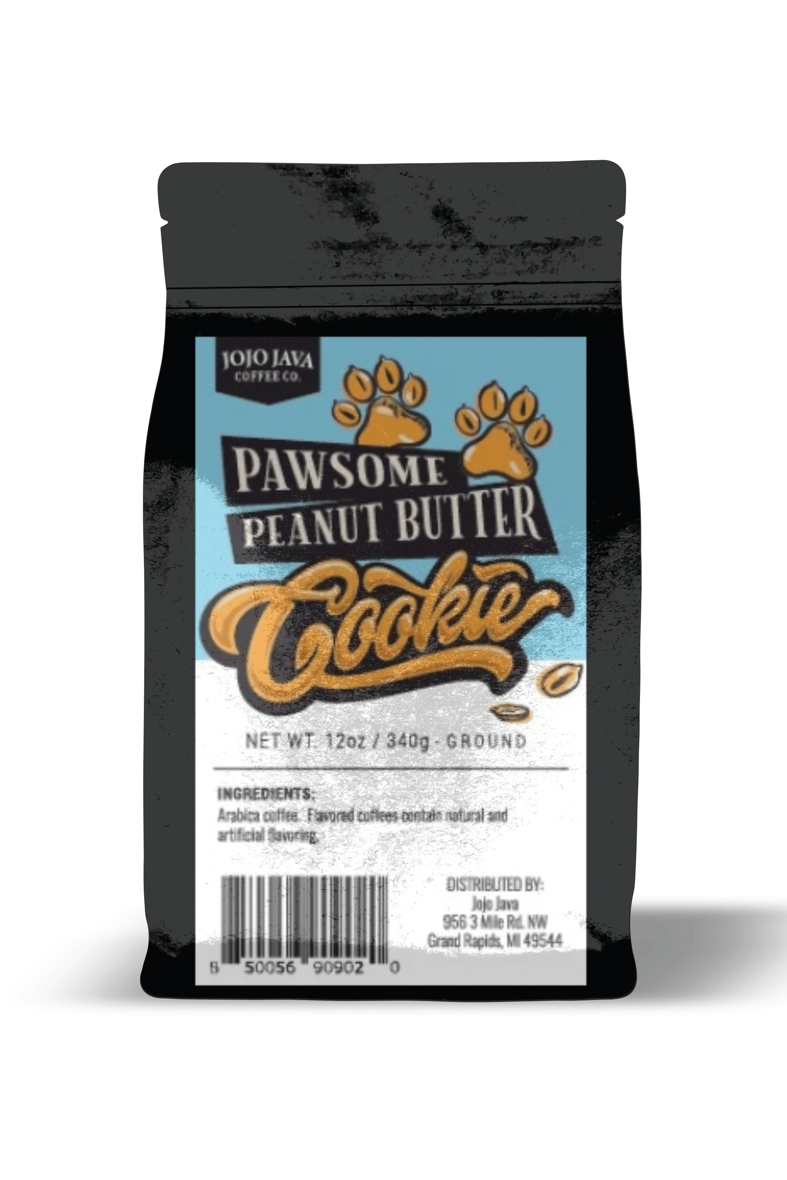 Pawsome Peanut Butter Cookie | Arabica Roast Ground Coffee JOJO JAVA