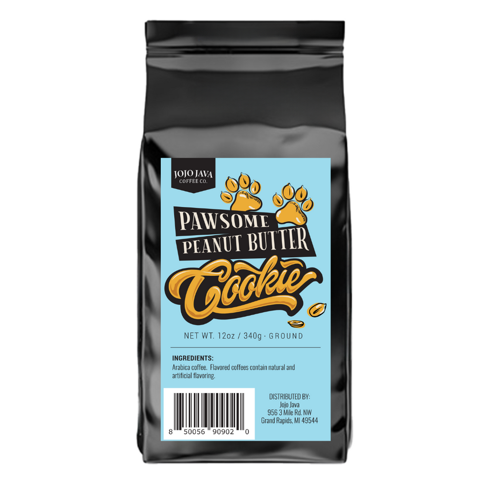JOJO JAVA Pawsome Peanut Butter Cookie | Arabica Roast Ground Coffee