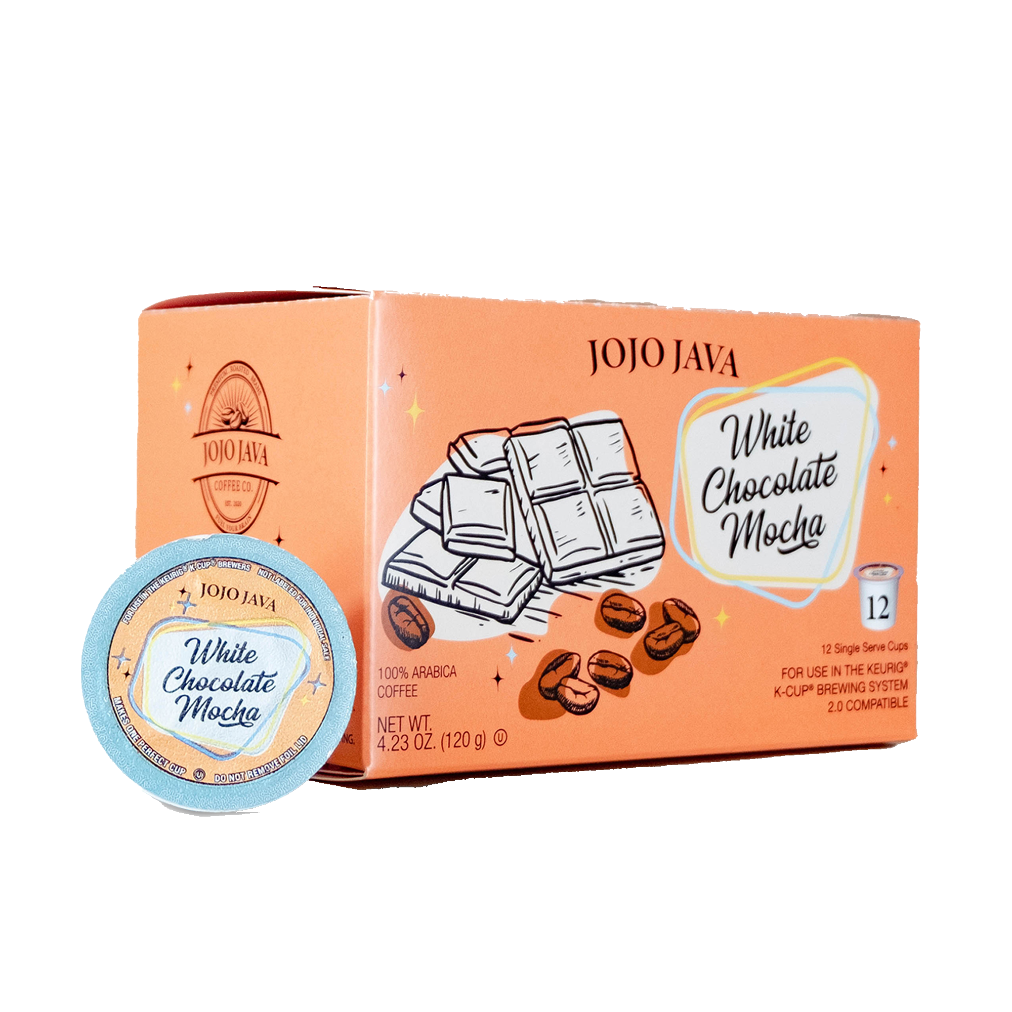 JOJO JAVA White Chocolate Mocha Coffee Pods JOJO JAVA